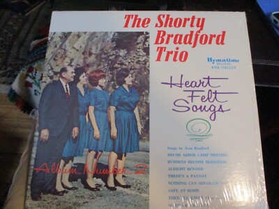 1967 THE SHORTY BRADFORD TRIO Heart Felt Songs LP Hymntime Gospel