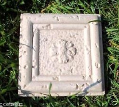 Poly plastic travertino tile mold plaster resin wax cement mould 4'' x 4'' x 3/4''