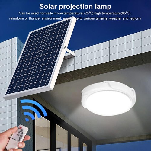 2x Solar Double Head Ceiling Pendant Light Remote Outdoor Indoor Lamp Waterproof - Picture 5 of 18