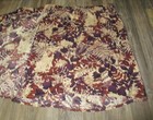 Sag Harbor Sz XL Purple Beige Fern Leaf Floral Skirt Fairy Fall VTG Faux Wrap — photo 8