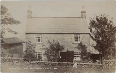 Alderwasley hervorragende seltene RP Ridgewood Farm (Fredrick Snow Farmer hier) 1906
