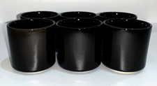 Black Ceramic Plant Pot Indoor Small  Pot 6 PACK 6.5cm Stylish Cacti Succulent
