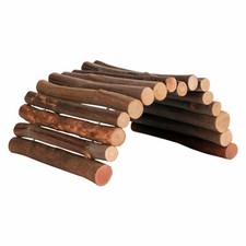 Hamster Guinea Pig Chinchilla Natural Living Wooden Bridge Toy Exercise