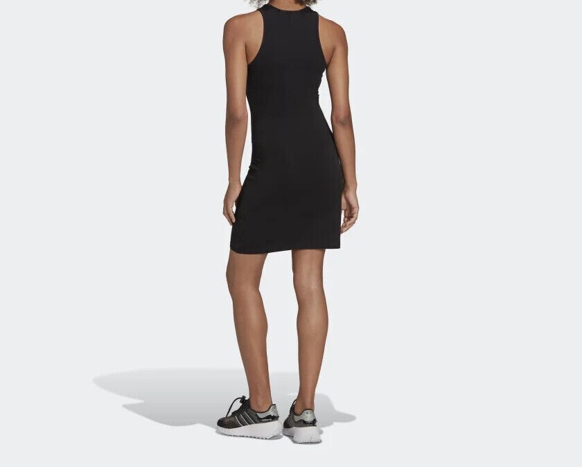 ワンピース adidas Originals Women's Denim Tank Dress Dress adidas Adicolor Denim 3 Stripes Tank Dress Blue