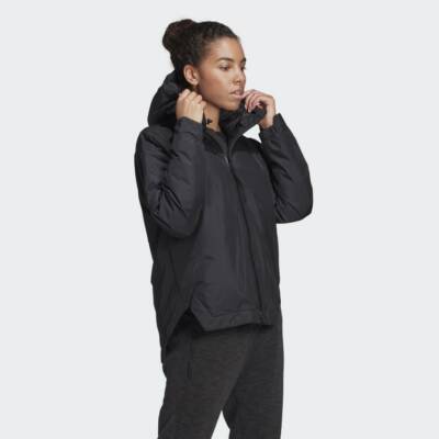 Adidas TRAVEER INSULATED DAMEN REGENJACKE DZ1476 SCHWARZ