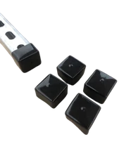 Pack of 10 Black End Strut Caps 1-5/8" Plastic Vinyl Uni-Strut Safety Caps