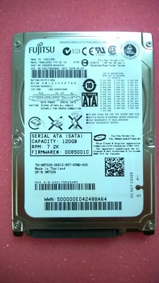 Disque Dur Interne Fujitsu MHW2120BJ - 120 Go - 2.5" SATA - Occasion