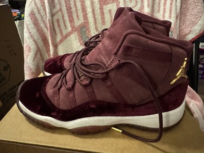 2016 Air Jordan 11 XI Retro Velvet Heiress Night Maroon SZ 6Y 852625-650 | eBay