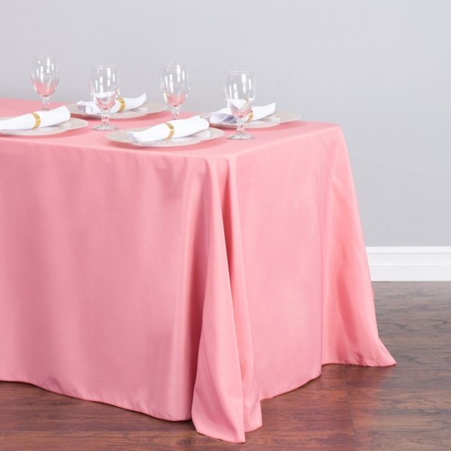 LinenTablecloth 90 x 156 in. Rect Poly Tablecloths,33 Color! Wedding Event Party - Picture 26 of 67