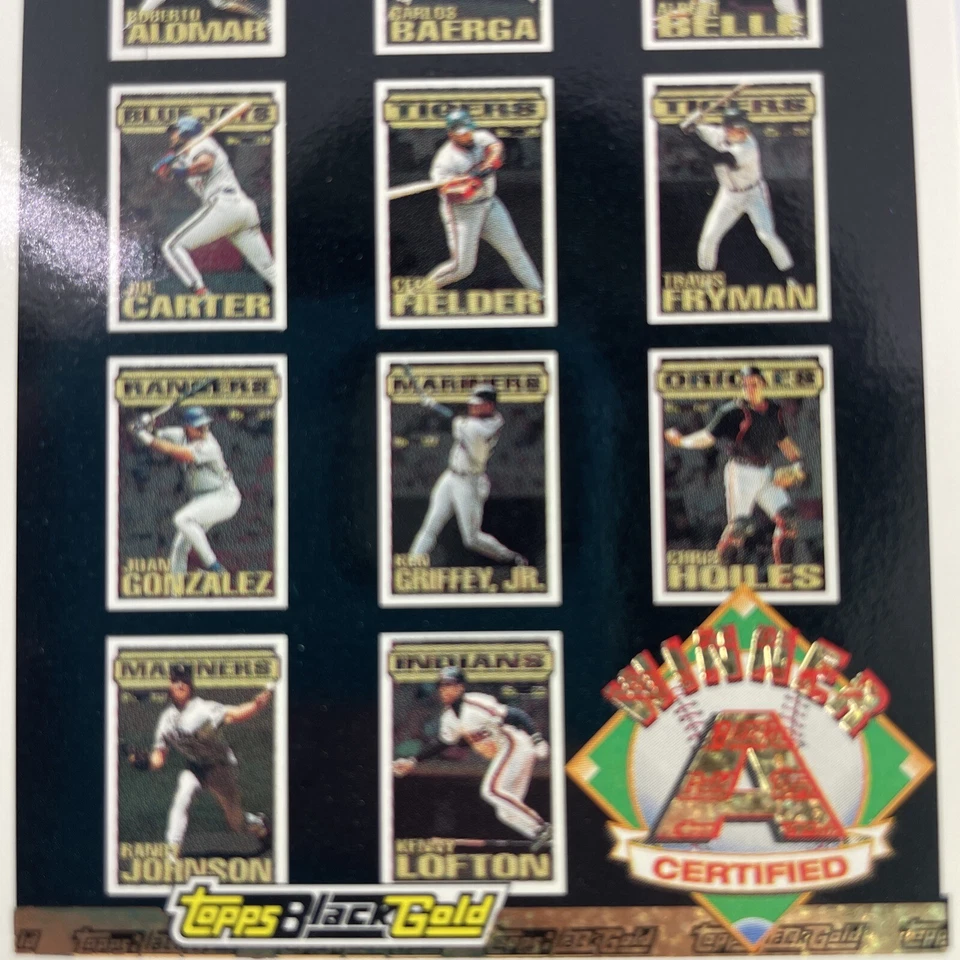 1994 Topps Black Gold Winner Grupo A Certificado Ken Griffey Jr. Randy Johnson - Imagem 4 de 4