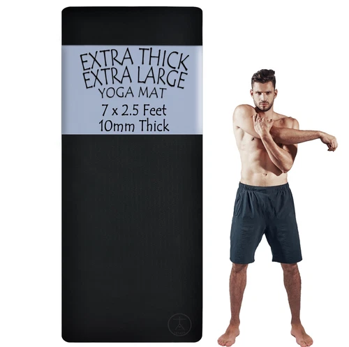 Tatago Large Yoga Mat Thick & Long for Home Workout. 84x30 (1/2") Exercise Mat