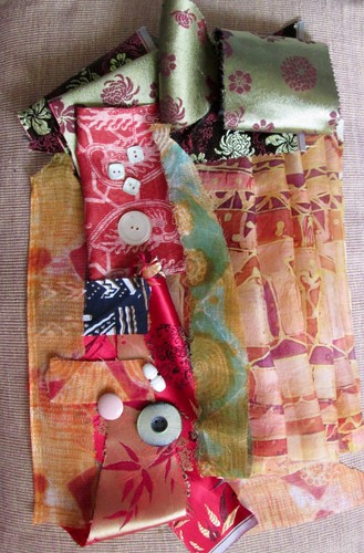 Inspiration Crafting supplies,Slow stitching,batik,silk,fabric trims,buttons - Picture 8 of 8