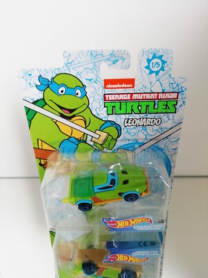 Hot Wheels Charakter Cars TMNT Teenage Mutant Ninja Turtels Leonardo auf Blister