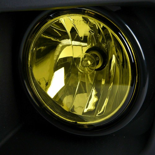 Fit For 2014-15 GMC Sierra 1500 Left & Right Side Yellow Lens Bumper Fog Lights - Picture 5 of 12