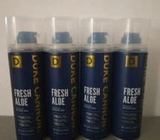 Duke Cannon Fresh Aloe Premium Shave Gels 8 oz.  Lot Of 4 - NEW - 