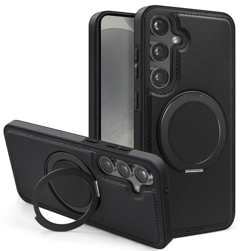 Magnetische 360° Ring Ständer Leder Handy Hülle für Samsung Galaxy S25 S24 S23 S22 - Bild 15 von 20