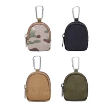 Tactical Mini Wallet Earphone Holder Pouch Coin Purses Keychain Pocket Belt Bag