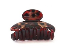 Belle Le Paris French Brown Shinny Hair Claw 3 Inch Tortoise Shell Clip C7