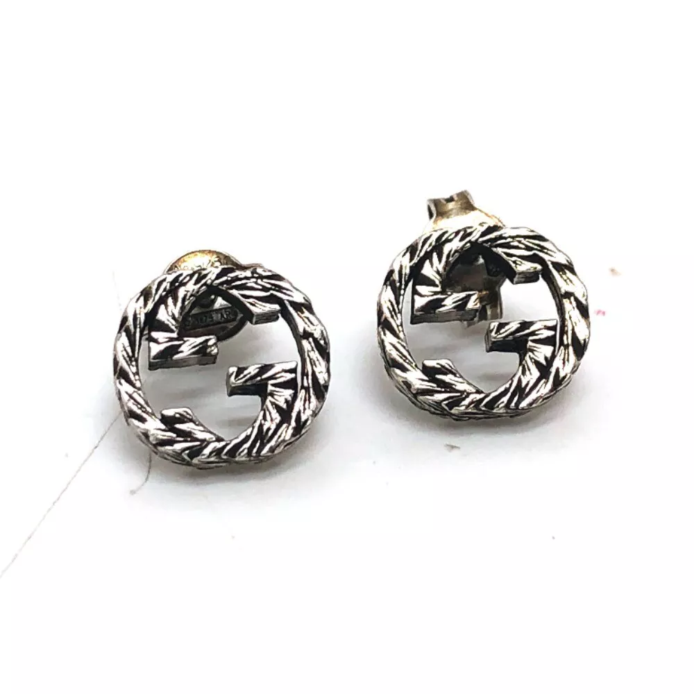 GUCCI Interlocking G Arabesque Pierce Accessoires Pierce AG925 Argent