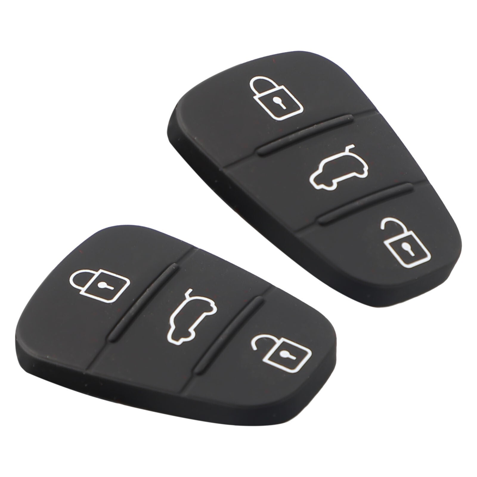 2x Remote Car 3 Buttons Key Fobs Case Rubber Shell For Hyundai I10/I20