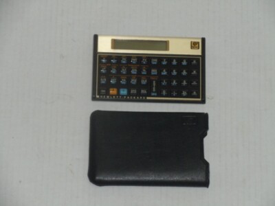 VINTAGE HP HEWLETT PACKARD 12C CALCULATOR WITH POUCH WORKS PERFECT SUPER CLEAN