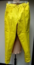 VTG PS GITANO Cotton Jeans Tapered Leg High Waist Yellow 29 x 29 3/4 10 EUC