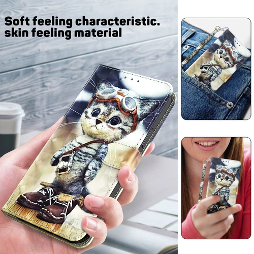 Wolf Dog Flower Cat Wallet Cover Case For Google Pixel 9 8 7 6 9A 8A 7A 6A 5 4A - Picture 18 of 28