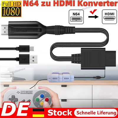 Für Nintendo Gamecube Super NES / SNES N64 zu HDMI Adapter Link Kabel
