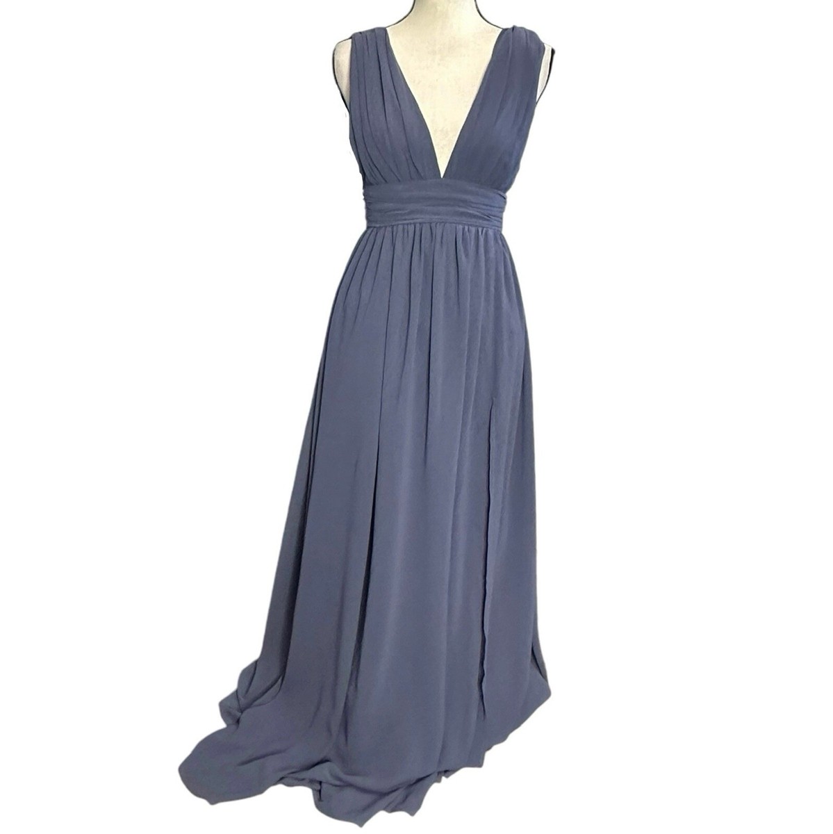 white christmas dresses AZAZIE Blush Chiffon Maxi Dress with Flutter Sleeves