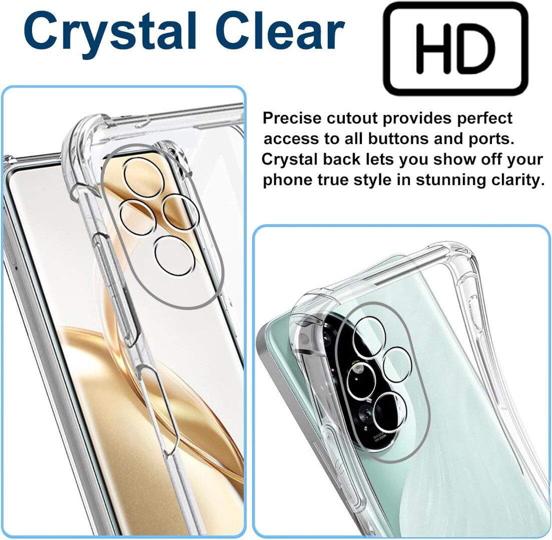 Tveinan Cover Per Honor X8a Custodia, Morbida Silicone TPU Protettivo Ultra Slim Sottile Ed - Foto 12