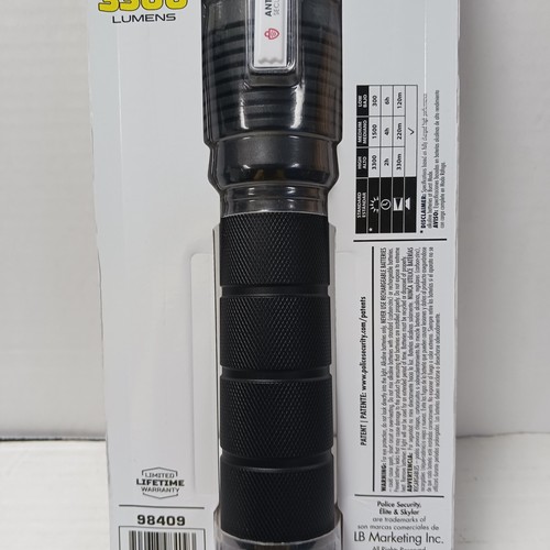 Police Security Skylar 9AA 3300 Lm. Linterna LED Industrial Focusing 98409 Nueva - Imagen 6 de 7