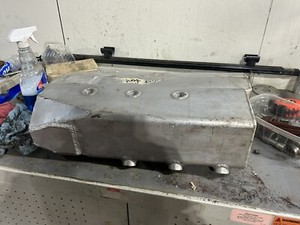 Used Sbc Dry Sump Oil Pan WIDE Rail 3 Outlets