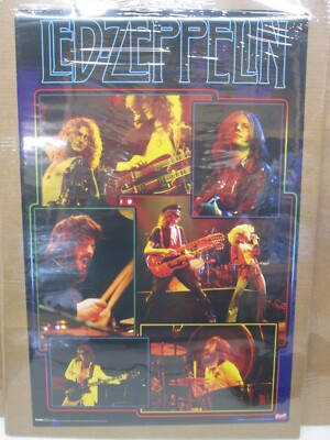 Vintage 2010 Led Zeppelin Picture collage Poster 16041