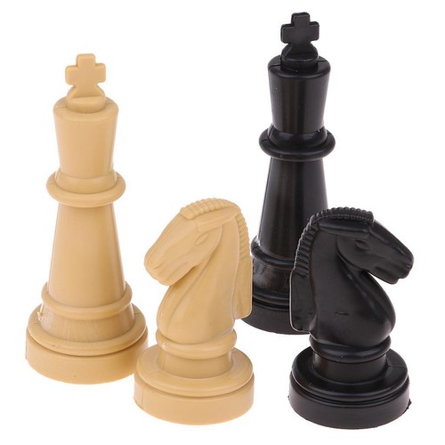 32pcs/lot 2" Plastic Chess Pieces Only Board Game Checker Pawns Accessories - Picture 5 of 7