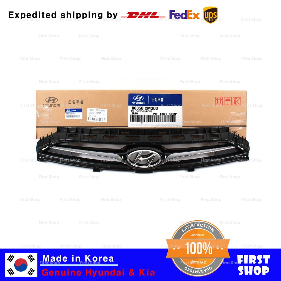 Conjunto de rejilla de radiador genuino OEM 863502M300 para Hyundai Genesis cupé 2013-2016 Foto 3 de 3