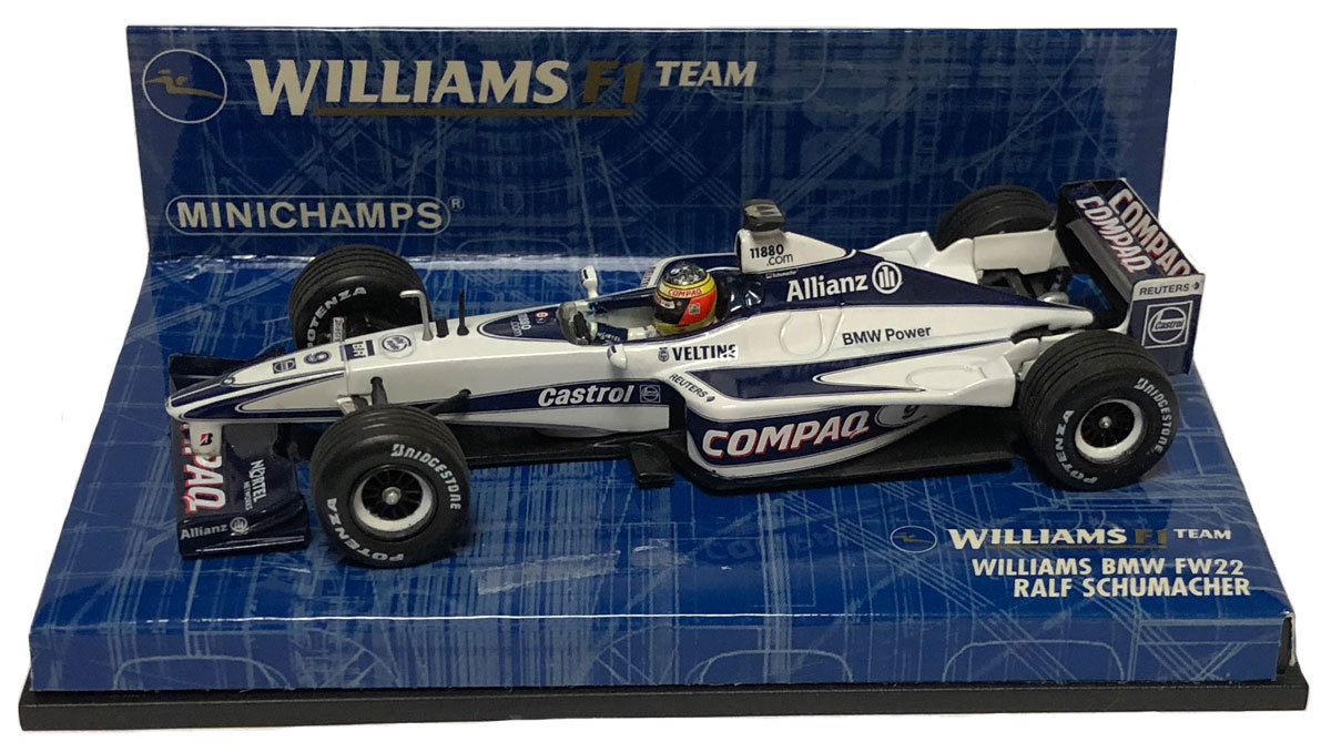 Minichamps Williams F1 BMW FW22 2000 - Ralf Schumacher 1/43 Scale