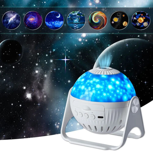 Planetarium Galaxy Night Light Projector 360° Adjustable Star Sky Night Lamp For - Foto 1 di 9