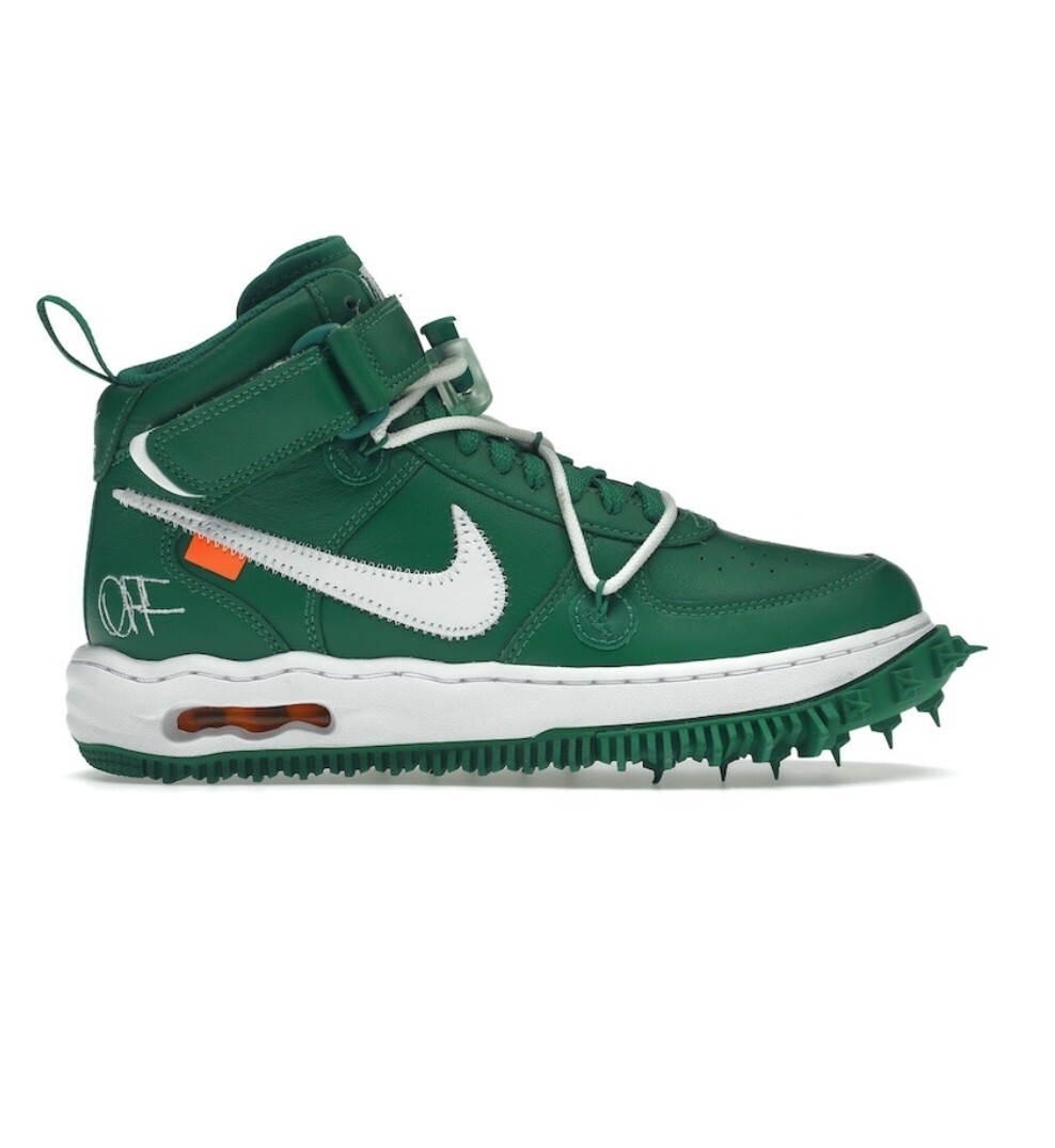 OFF WHITE X NIKE Nike Air Force 1 Mid x Off White verde pino NUOVE US8 UK7 EU41