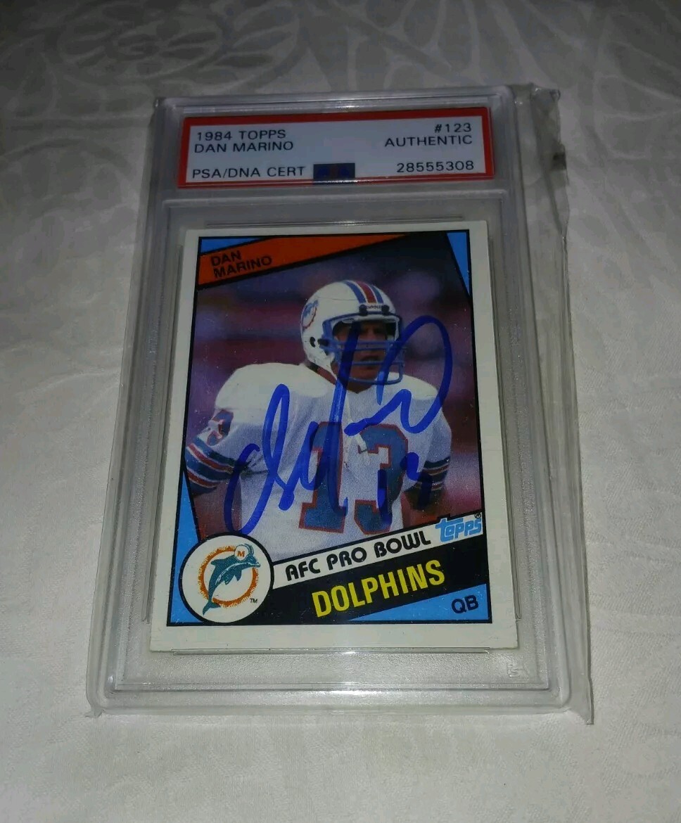 1984 Topps Dan Marino #123 Auto PSA DNA Rookie Autograph EBay Authenticated Rc
