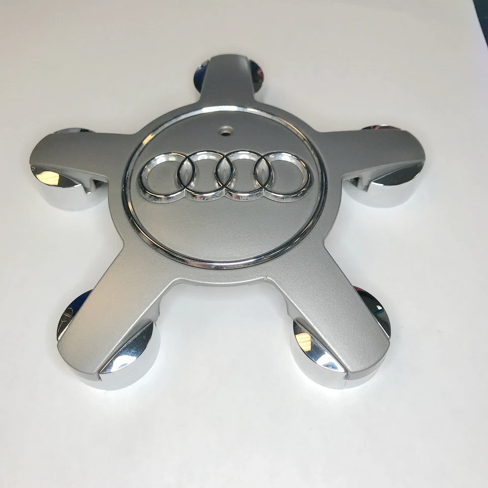 Одинарный оригинальный производитель серебристый центральный колпак для 2009-2012 AUDI A4 S4 4F0601165N 560-58838 - Изображение 3 из 4