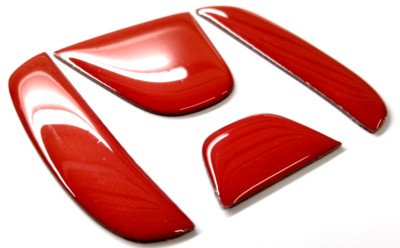 3D RED DOMED RAISED BACK DOOR EMBLEM INSERTS FOR PLOT 2023- 2024 US MADE