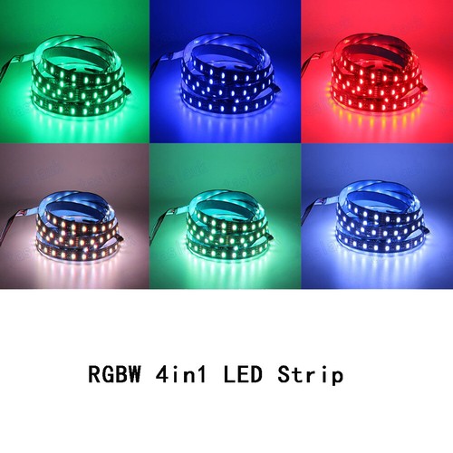 Black PCB 5050 RGBW 4in1 Chip LED Strip Light RGBW RGB White 12MM PCB 12V 1m 5m - Picture 11 of 12