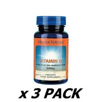 3 Pack Of Higher Nature Vitamin D 120 Tablet 3 Pack Of Higher Nature Vitamin D 120 Tablet