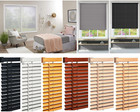 PVC Blind Wood Wooden Grain Effect Window Venetian Blinds Easy Fit Home Office