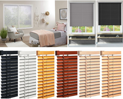 PVC Jalousie Holz Holzmaserung Optik Fensterjalousie einfache Montage Home Office
