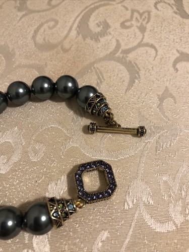 Heidi Daus Perlenarmband dunkelblau mit Verschluss - Bild 4 von 5