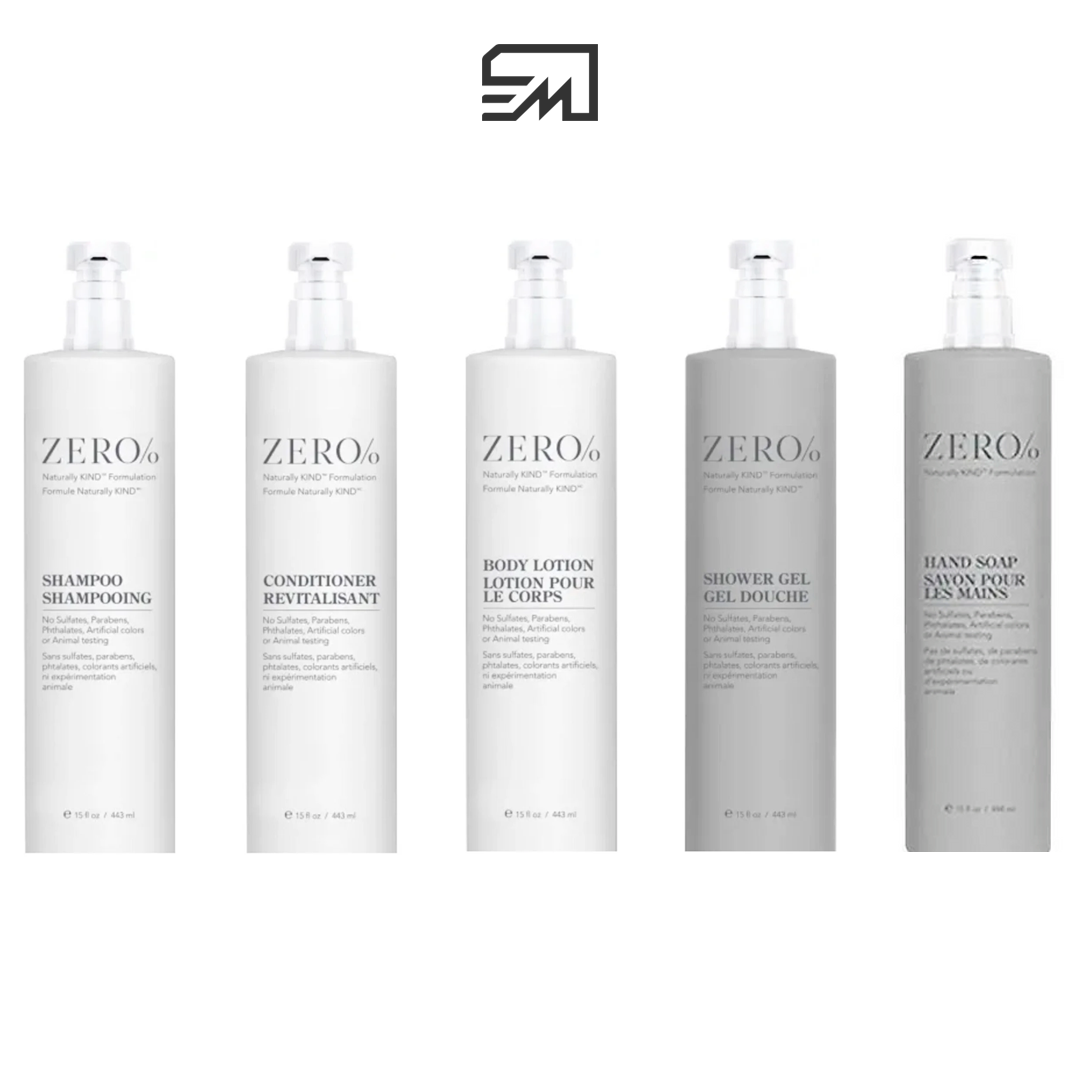 Zero% By Gilchrist & Soames - Shampoo, Conditioner, Shower Gel
