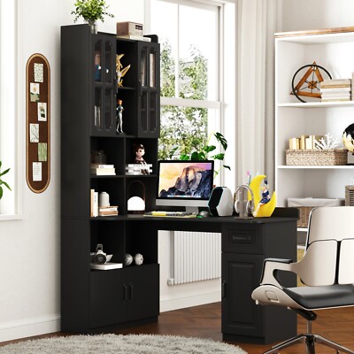 L-Shaped Corner Computer Desk for Home Office or Study desk, Study Modern Style
