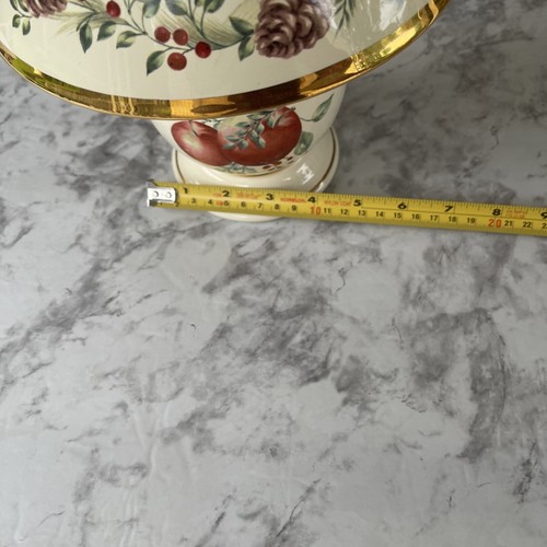 Lenox Williamsburg Boxwood and Pine Porcelain Tea Light Candle Lamp - Picture 14 of 17