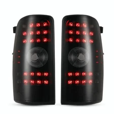 Black Smoke Fits 2000-2006 Chevy Suburban Tahoe GMC Yukon LED Tail Lights Pair